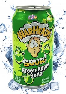 Warheads Sour! Green Apple Soda (355ml) inkl. 0,25€ Pfand