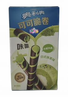 Oreo Cocoa Crisp Wafer Roll Macha China 50gr